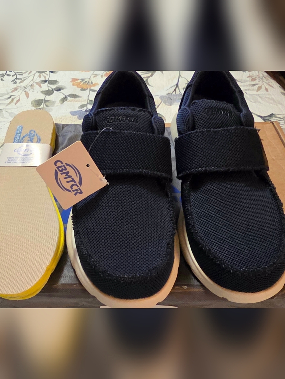Ortho Navy Velcro Shoes For Diabetics